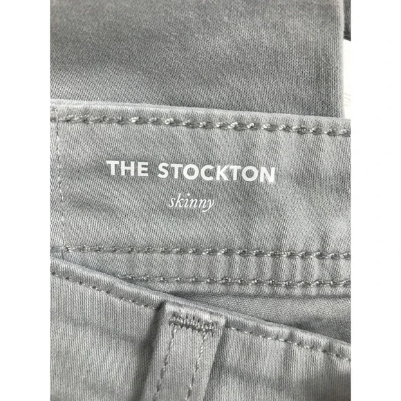 Adriano Goldschmied Sueded Stretch Sateen Jeans Mens 28x32 Gray The Stockton New